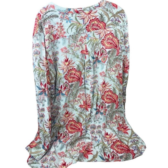 🌺 Soft Surroundings Boho Floral Nightgown / Sleepshirt w/ POCKETS 🌺 - Picture 4 of 6